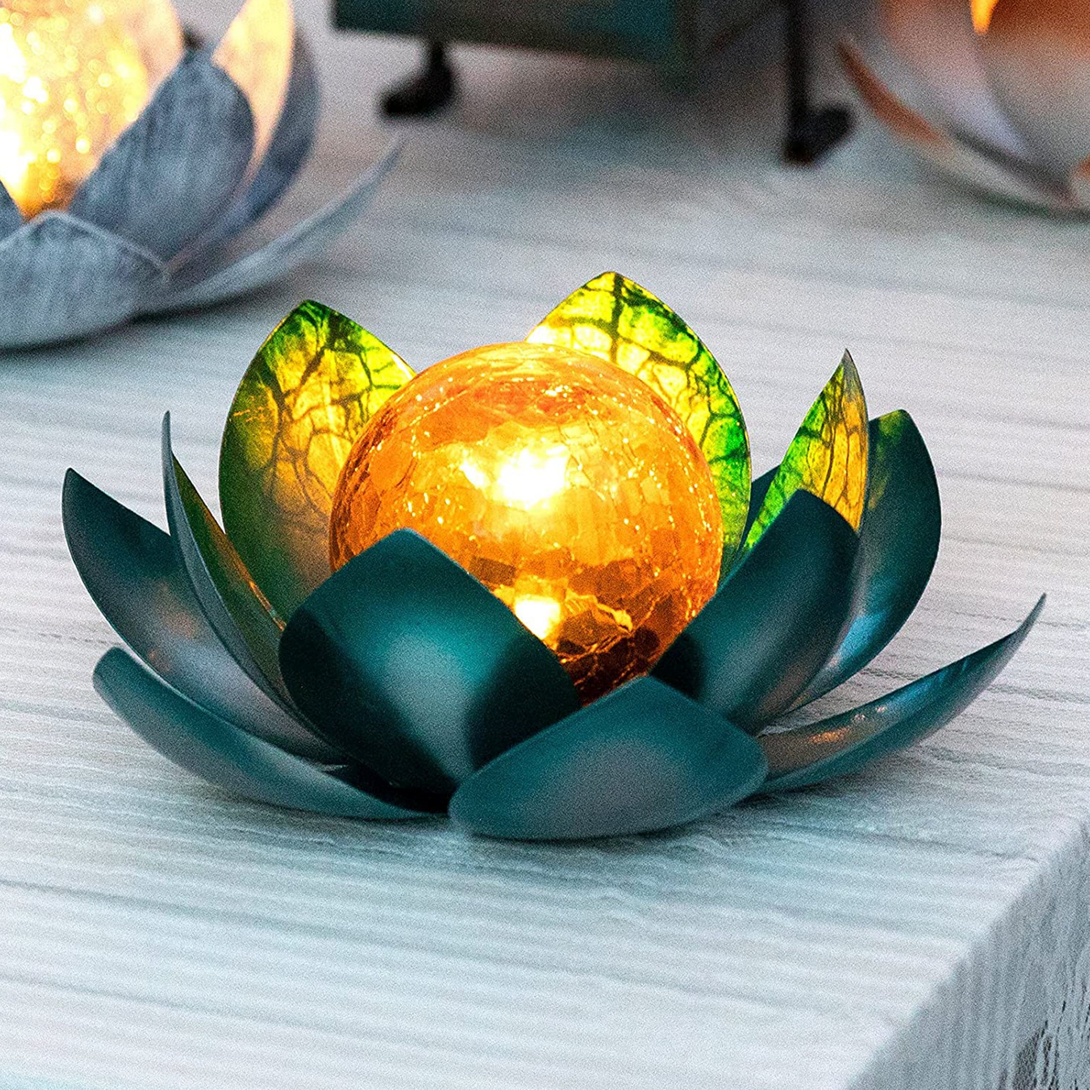 Solar Lotus Lights(2pcs) – ELF CLOAK INC